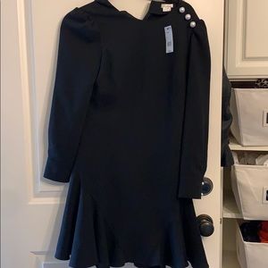 NWT Shoshanna black fit and flare dress, size 4